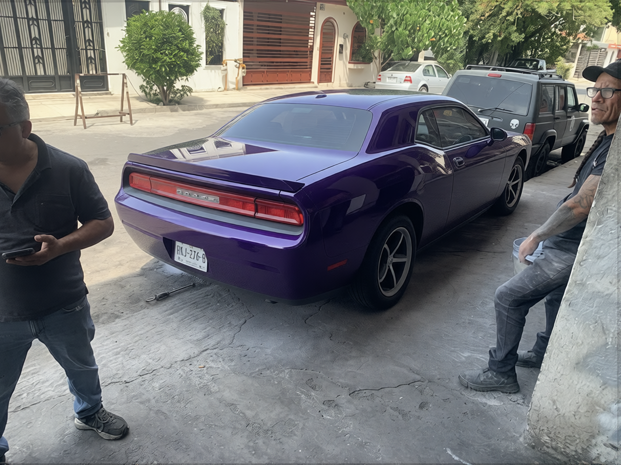 Preview Car 38 rendered in Midnight Purple gloss paint