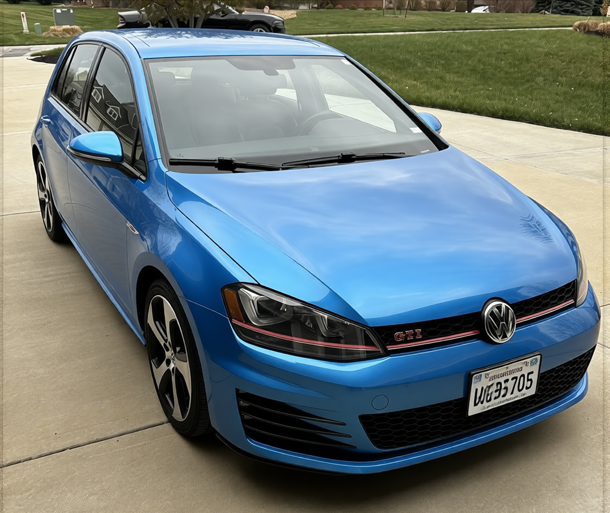 Preview Car 35 rendered in Gulf Blue gloss paint