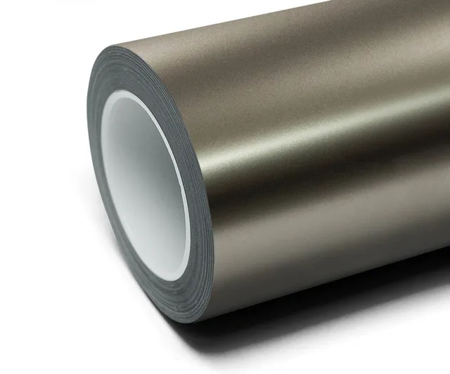 Texture du film covering Inozetek Frozen Satin Metallic Aluminum Grey — Specced
