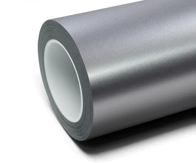 Texture du film covering Inozetek Frozen Satin Metallic Silver — Specced
