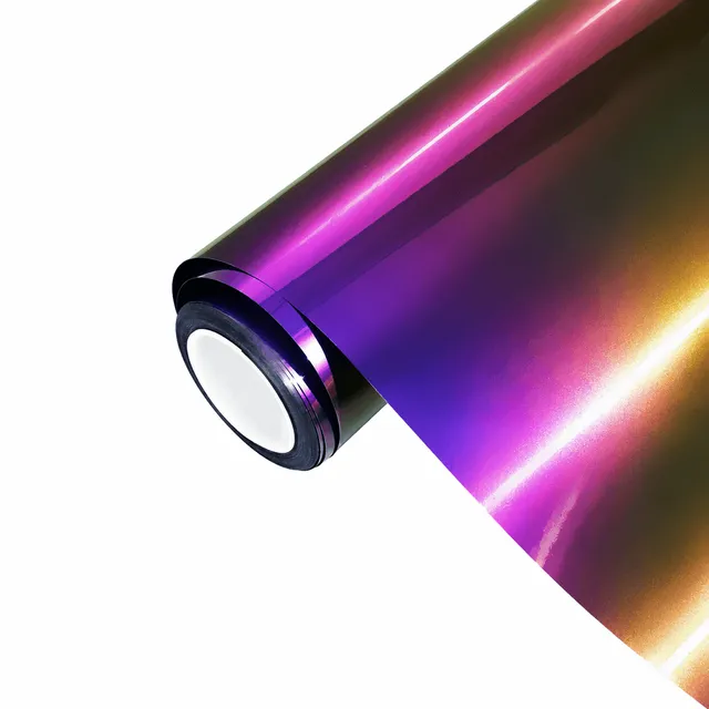 Ravoony Gloss Flowing Phantom Purple Chameleon vinyl wrap film texture — Specced