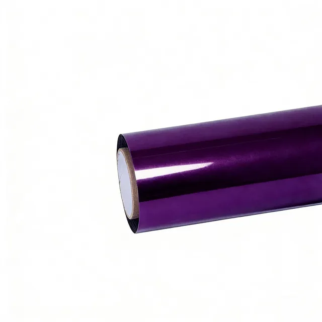 Ravoony Gloss Purple Chrome vinyl wrap film texture — Specced