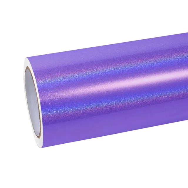 Ravoony Glossy Laser Light Purple vinyl wrap film texture — Specced
