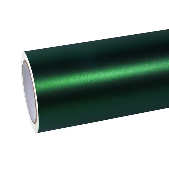 Ravoony Matte Chrome Venom Green vinyl wrap film texture — Specced