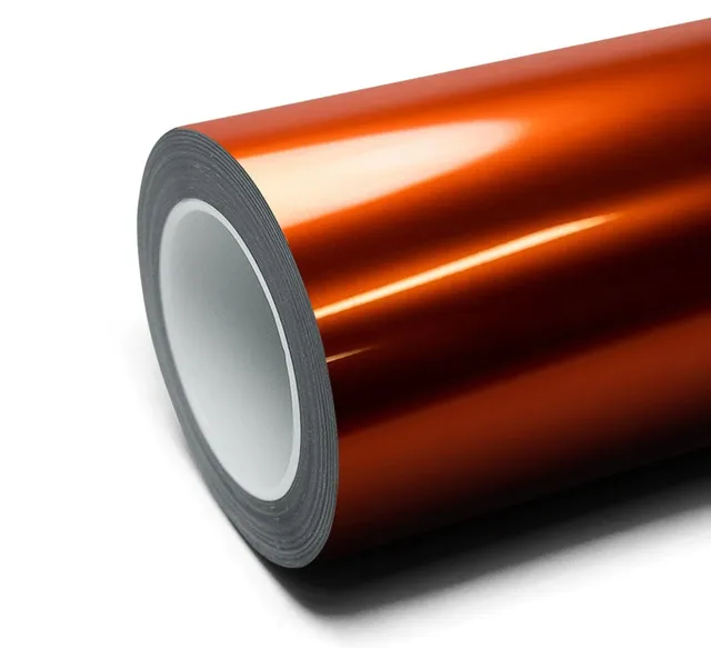Texture du film covering Inozetek Super Gloss Liquid Metallic Molten Copper — Specced