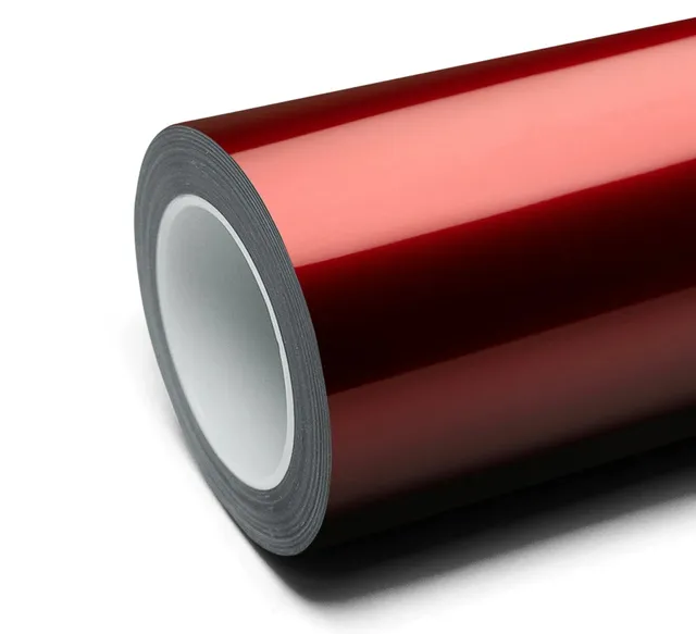 Texture du film covering Inozetek Super Gloss Metallic Vampire Red — Specced
