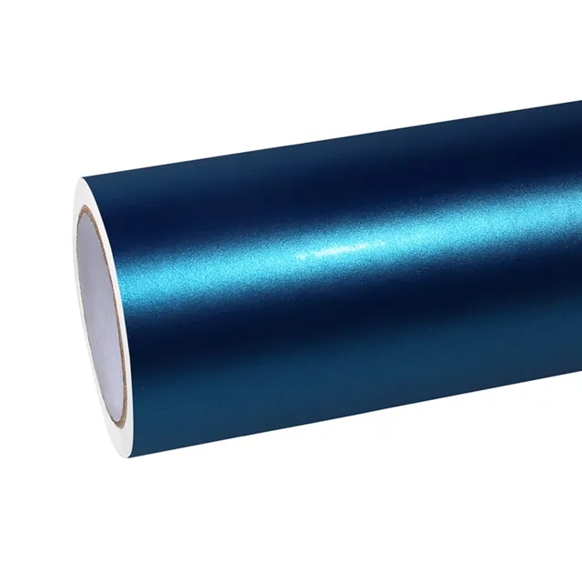 Ravoony Ultra-matte Night Blue vinyl wrap film texture — Specced